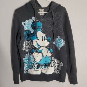 Disney Gray and Blue Mickey Mouse Hoodie